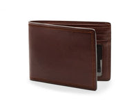 BOSCA 1911 EXECUTIVE I.D. WALLET - DARK BROWN DOLCE LEATHER