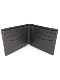 W.KLEINBERG ALLIGATOR BIFOLD WALLET - MATTE CHOCOLATE