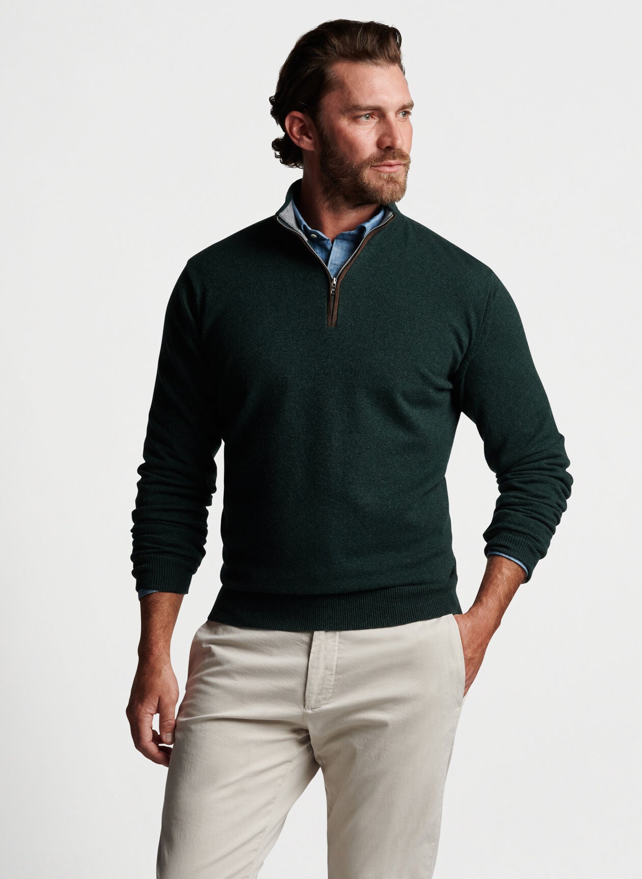 Peter millar shop half zip sweater