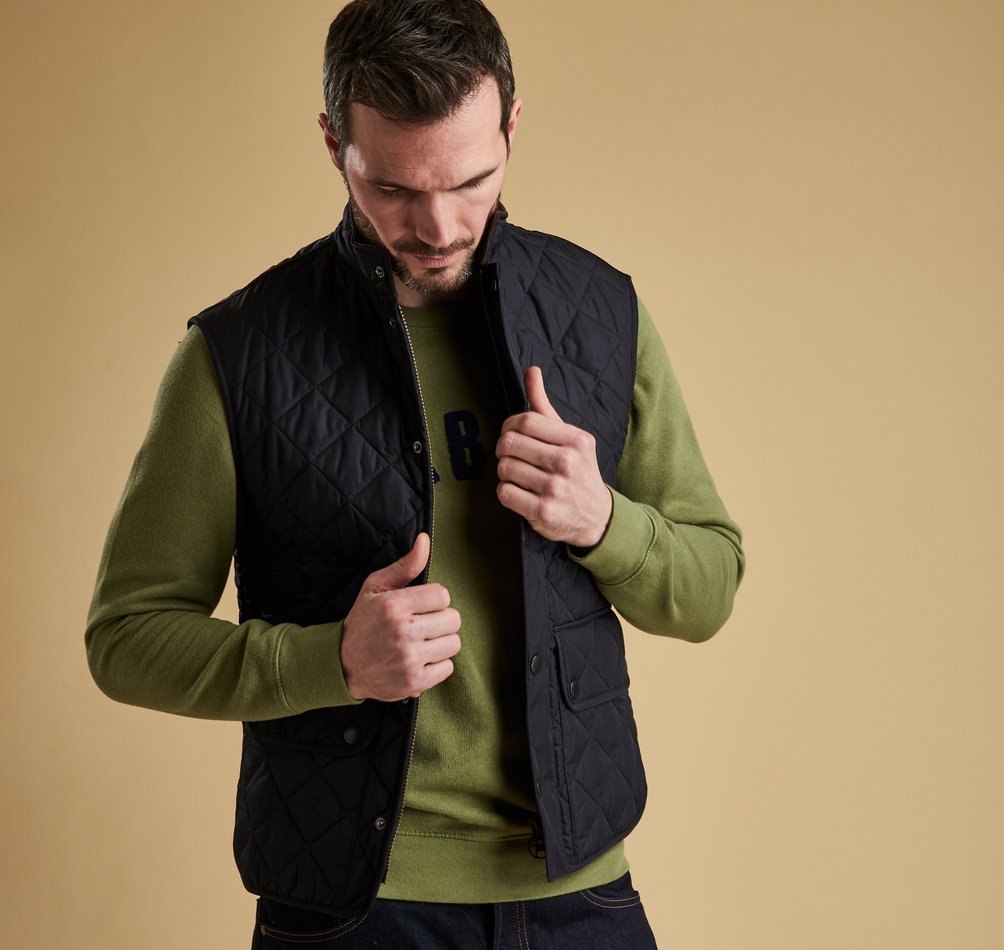 BARBOUR LOWERDALE GILET - NAVY – Button Down SF