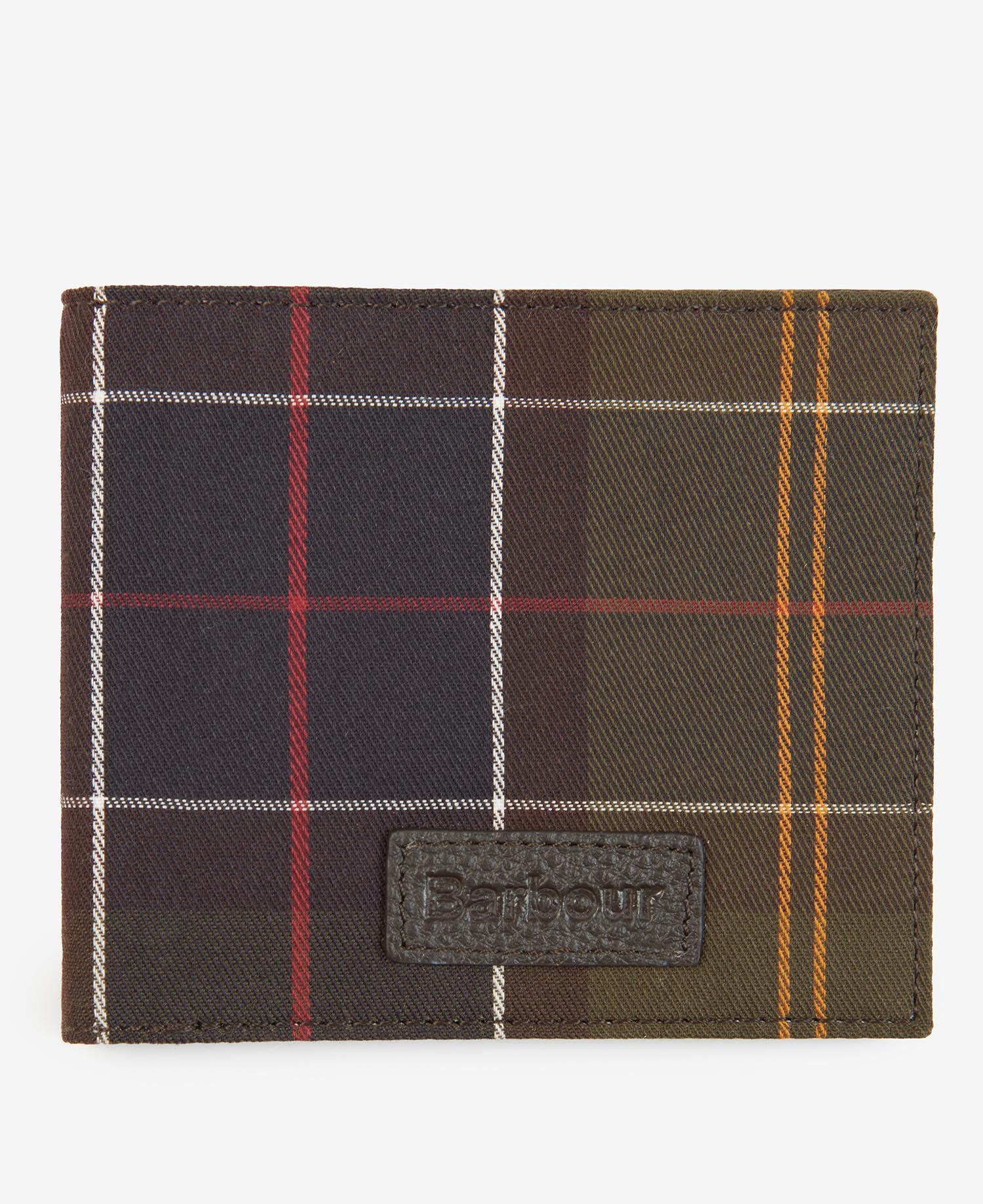 Barbour mixed tartan billfold on sale wallet