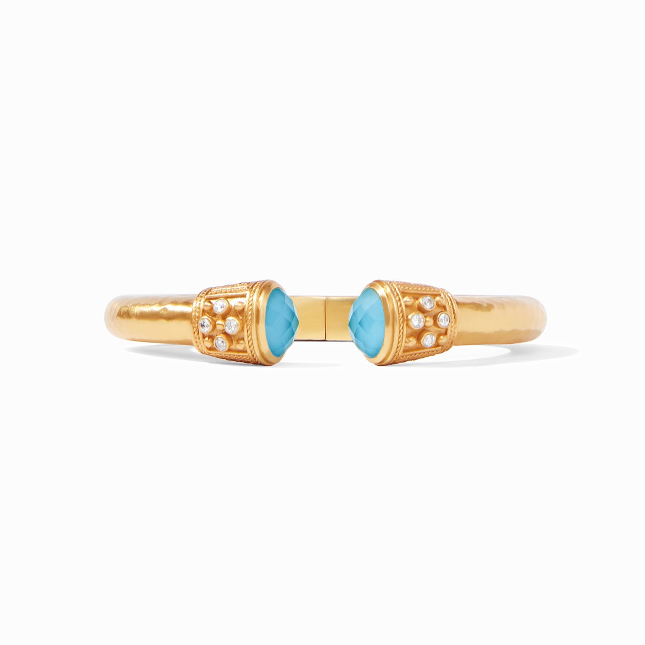 JULIE VOS PARIS DEMI HINGE CUFF - IRIDESCENT PACIFIC BLUE