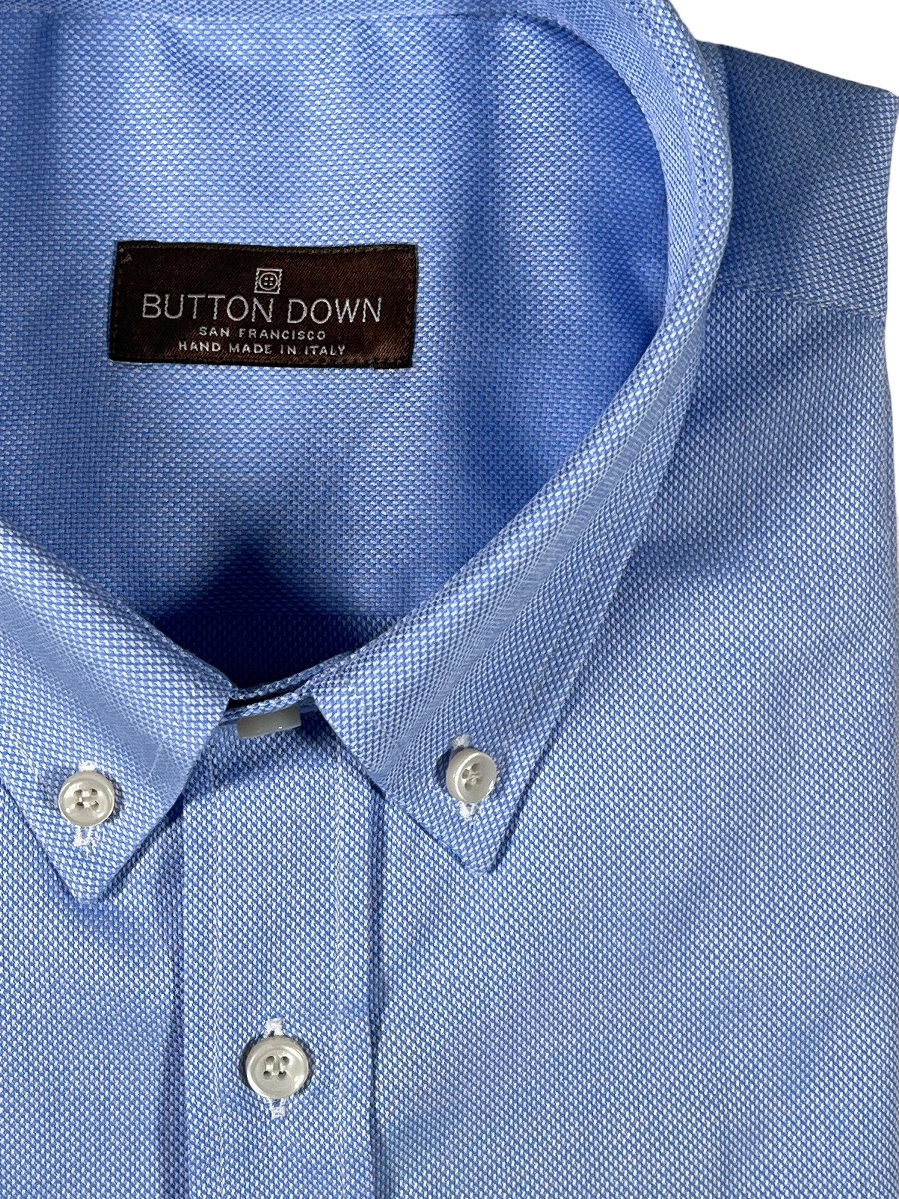 BUTTON DOWN SPORT SHIRT - SOLID BLUE