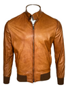 RAVAZZOLO REVERSIBLE LEATHER JACKET - BROWN