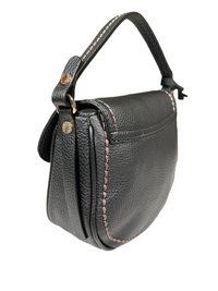 VISONA SELLA SMALL CROSSBODY BAG - NERO