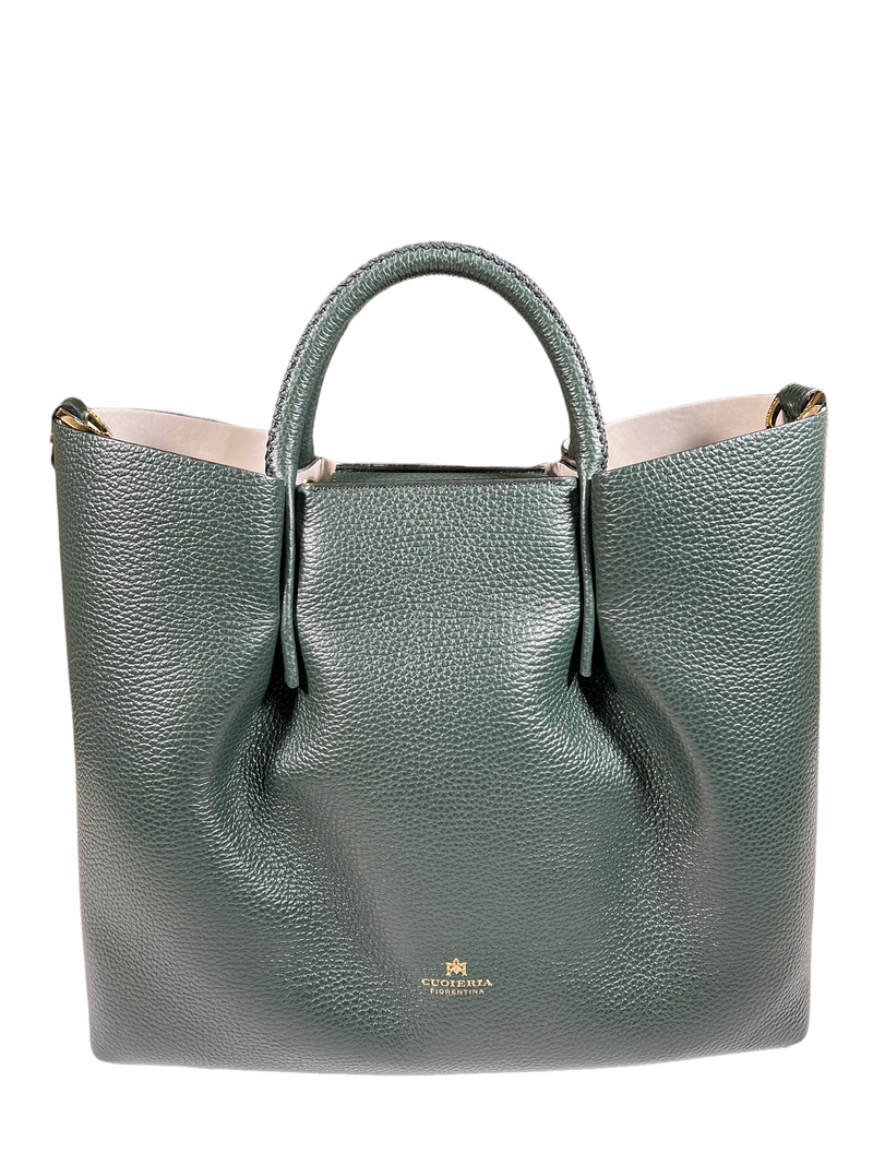 CUOIERIA FIORENTINA CANDY LARGE TOTE - PINE