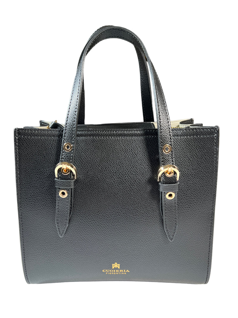 CUOIERIA FIORENTINA EVA SMALL TOTE - BLACK