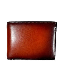 BOSCA 1911 SMALL BIFOLD WALLET - OLD LEATHER SMOKED