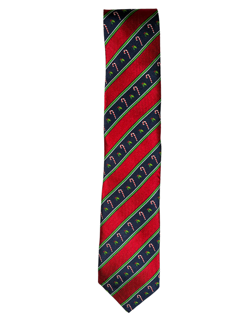 JZ RICHARDS CHRISTMAS TIE - CANDY CANES
