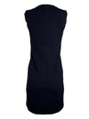 AMINA RUBINACCI SOLID DRESS - NAVY