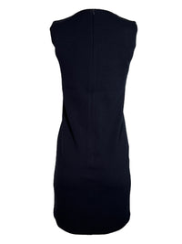 AMINA RUBINACCI SOLID DRESS - NAVY