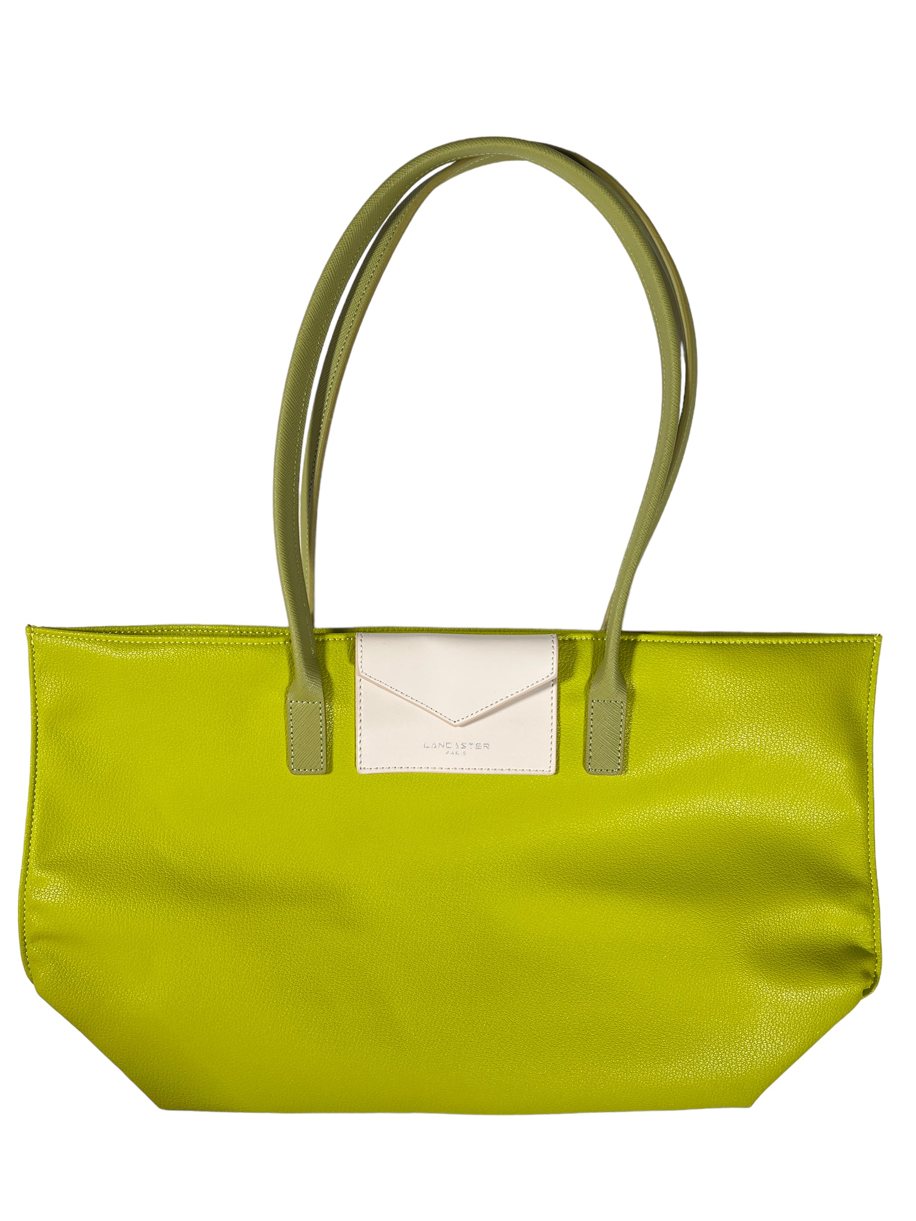 LANCASTER MAYA LARGE TOTE BAG CELERY ECRU