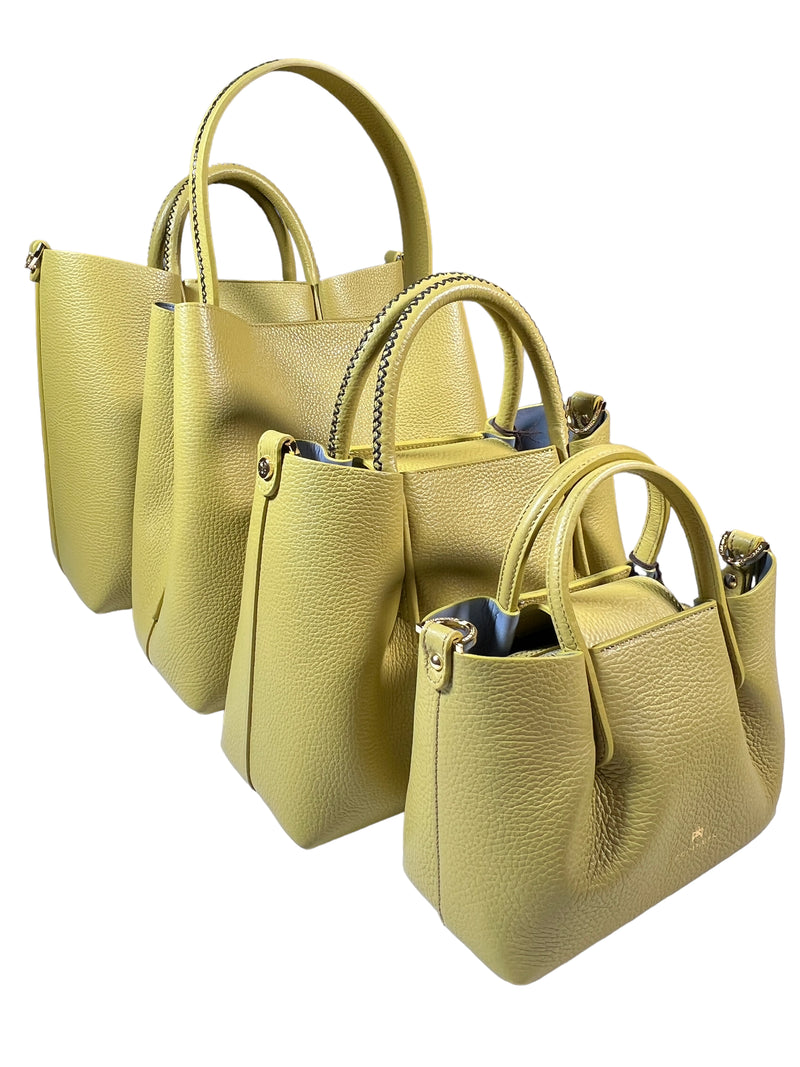 CUOIERIA FIORENTINA CANDY MINI TOTE - LIME