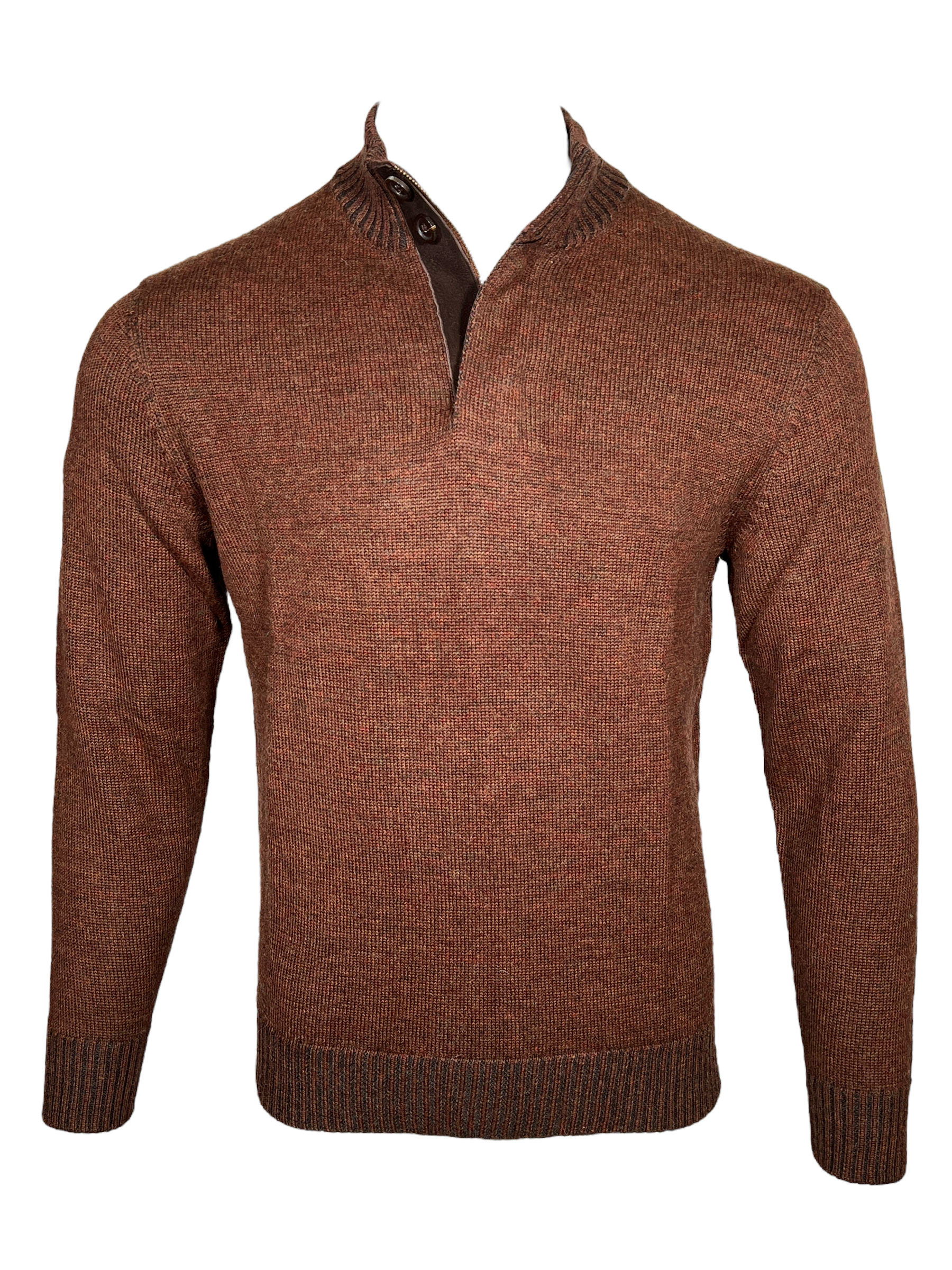 Leather sales trim sweater