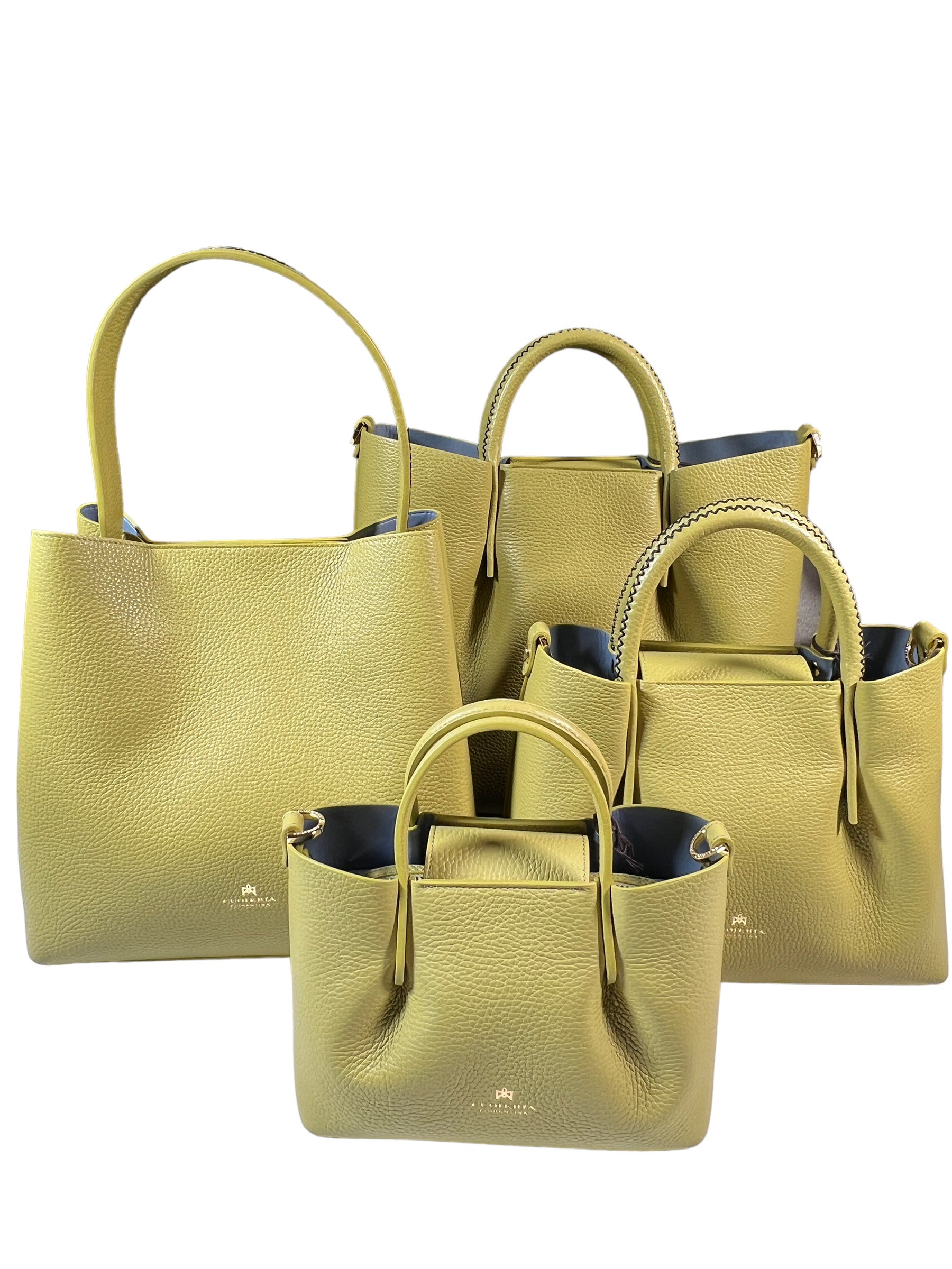 CUOIERIA FIORENTINA CANDY LARGE TOTE - LIME