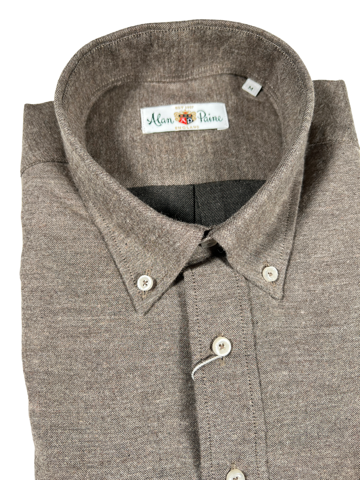 ALAN PAINE LS CLASSIC FIT SHIRT - SOLID TAUPE