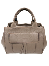 VISONA MATILDE HANDLE BAG - WENGE