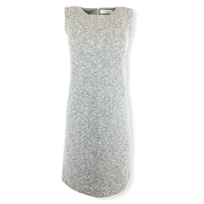 AMINA RUBINACCI FINISH SLEEVELESS DRESS - GREY