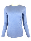 BASE MILANO WOOL CREW NECK SHIRT - BLUE