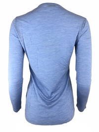 BASE MILANO WOOL CREW NECK SHIRT - BLUE