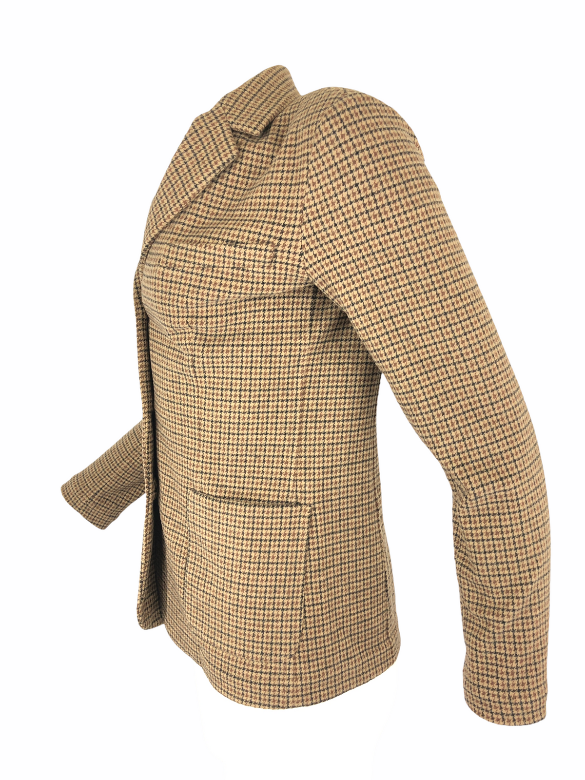 ANTONELLI FIRENZE HOUNDSTOOTH JACKET - TAN