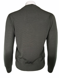 D.EXTERIOR PLAID CREW SWEATER - FOREST