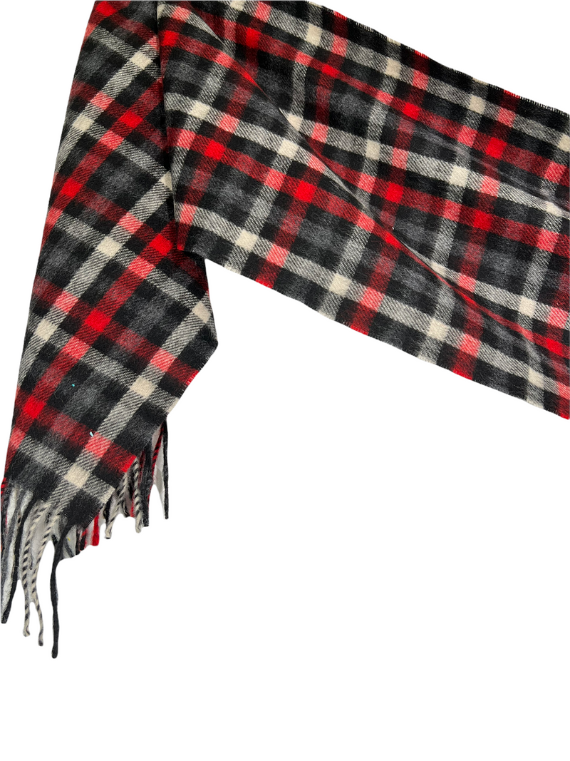 CALABRESE 1924 CHECK SCARF - RED