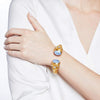 JULIE VOS SAVANNAH HINGE CUFF - IRIDESCENT SLATE BLUE