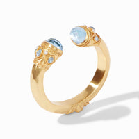 JULIE VOS SAVANNAH HINGE CUFF - IRIDESCENT SLATE BLUE