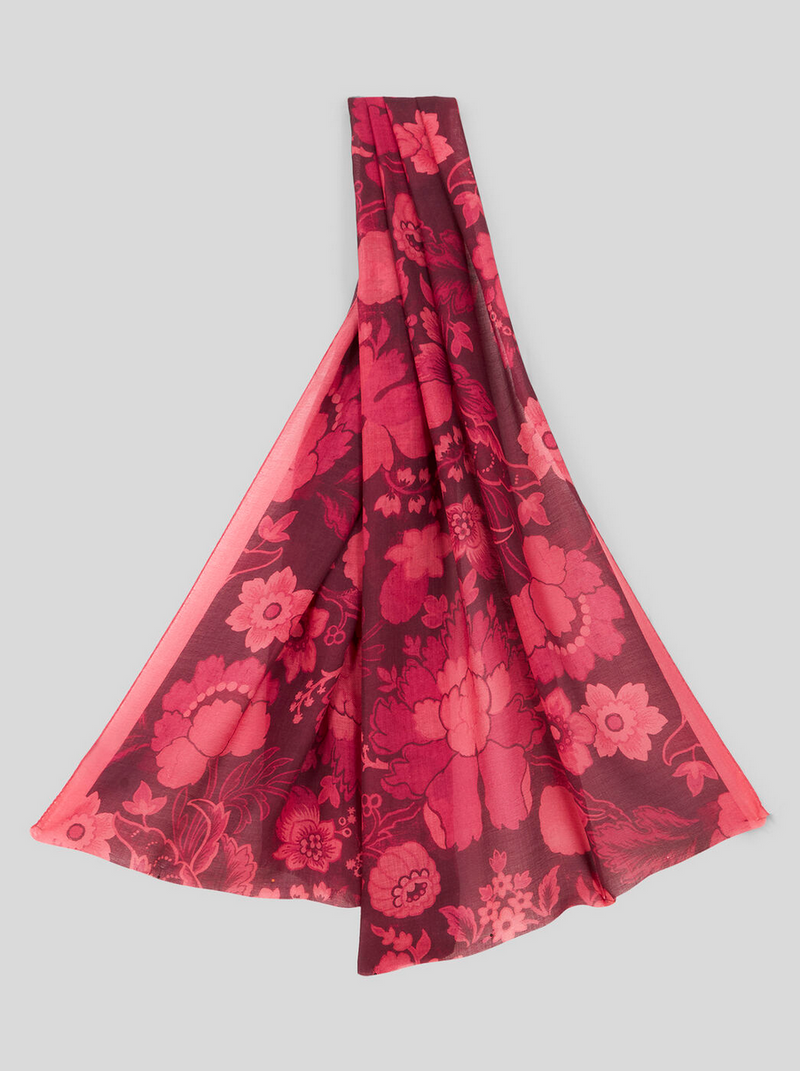 ETRO FLORAL SCARF - RED