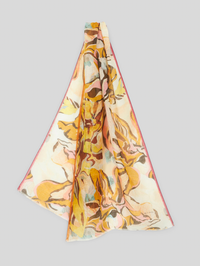 ETRO LINEN LILY SCARF - YELLOW