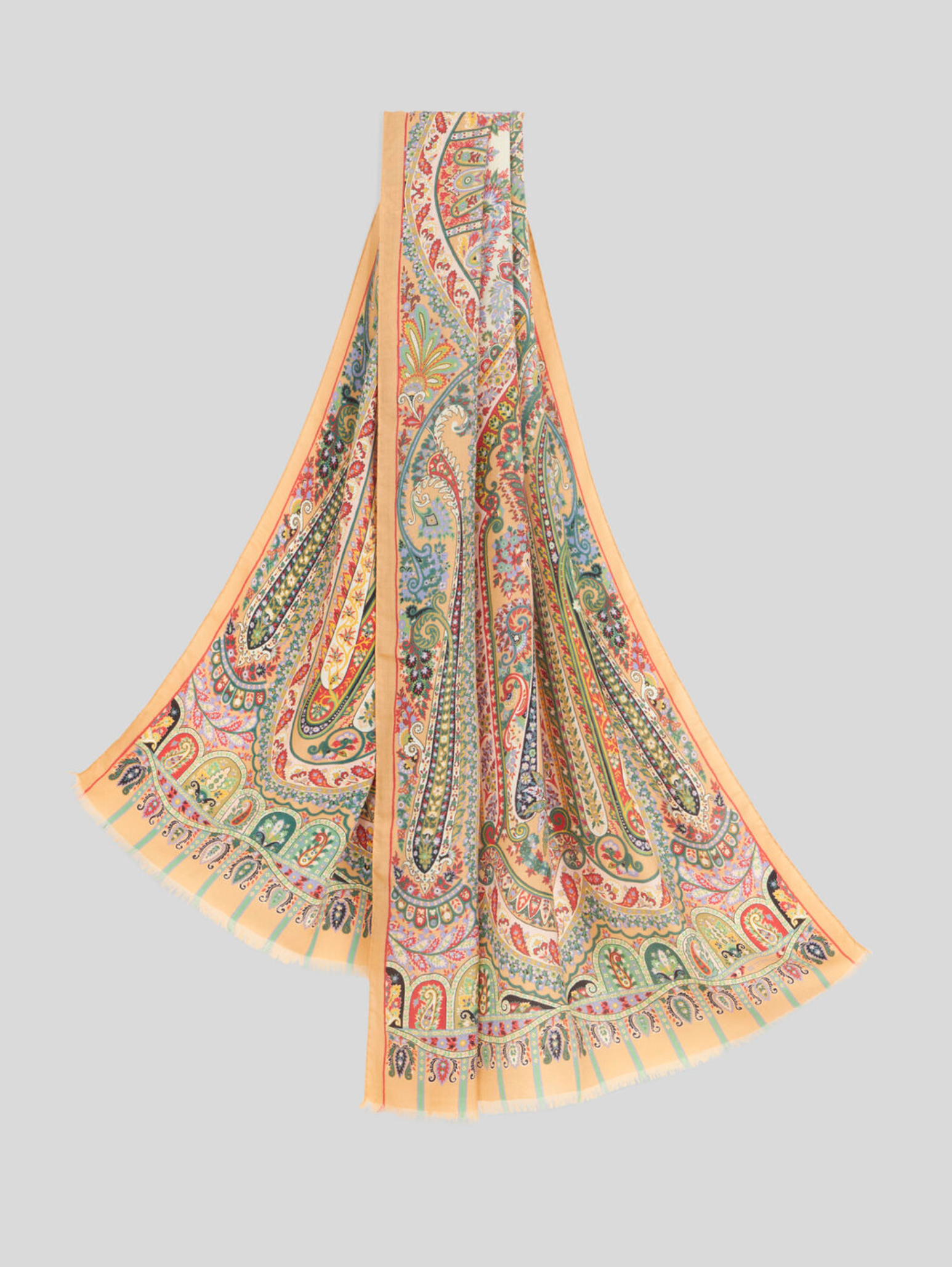 スカーフ Etro Cashmere And Silk Scarf ETRO Printed Cashmere And Silk Scarf in Multicoloured | endource