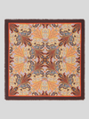 ETRO NEUTRA LEAF FOULARD - BURNT ORANGE