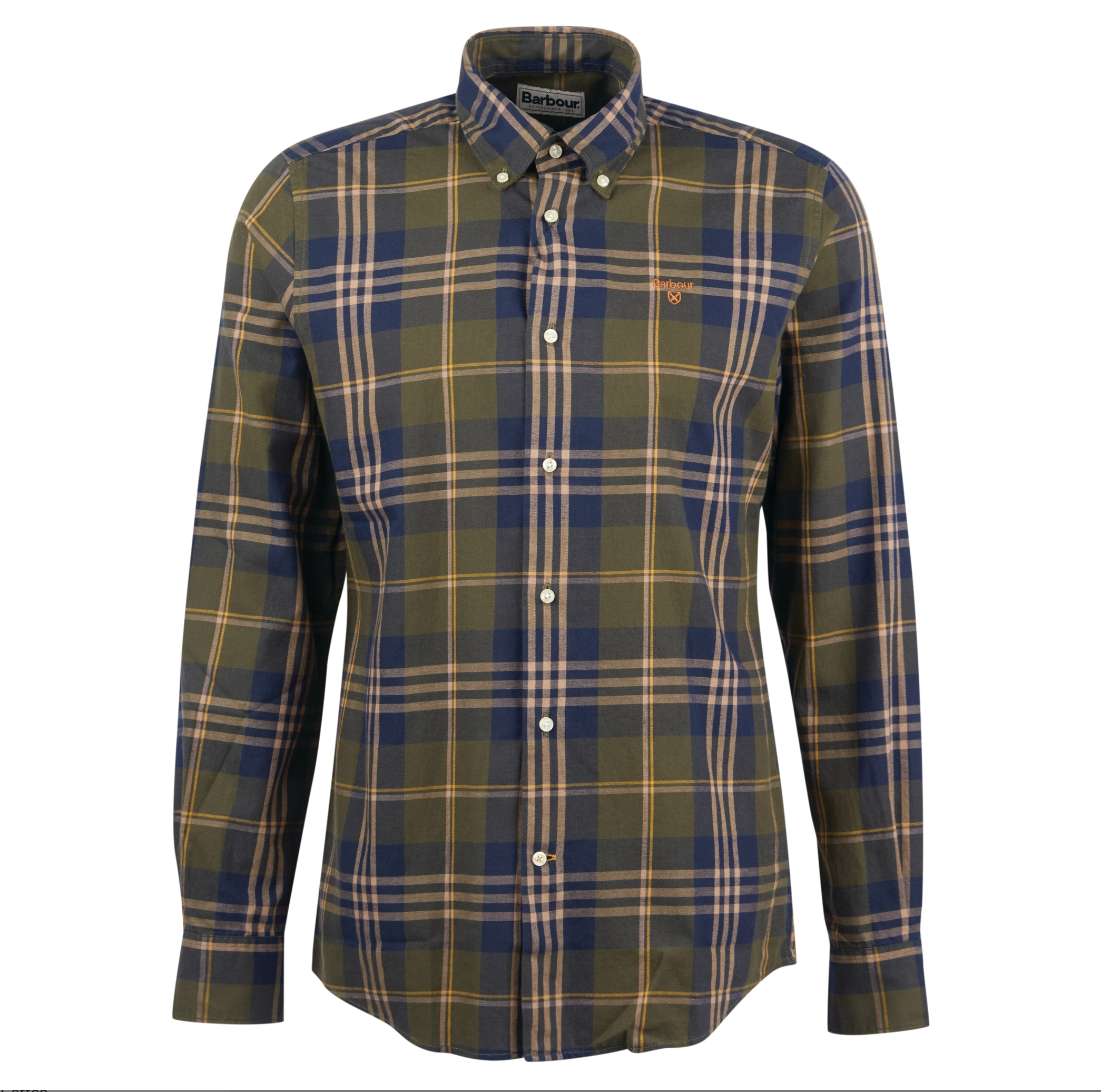 BARBOUR EDGAR TAILORED SHIRT - OLIVE