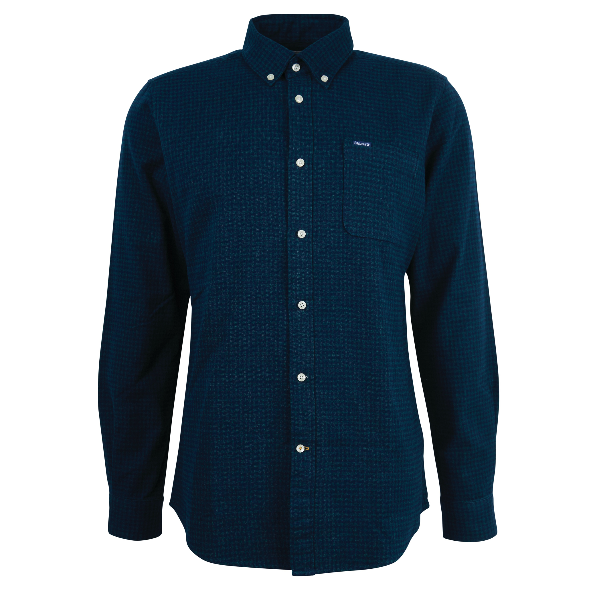 BARBOUR GESTON TAILORED SHIRT - GREEN/NAVY CHECK
