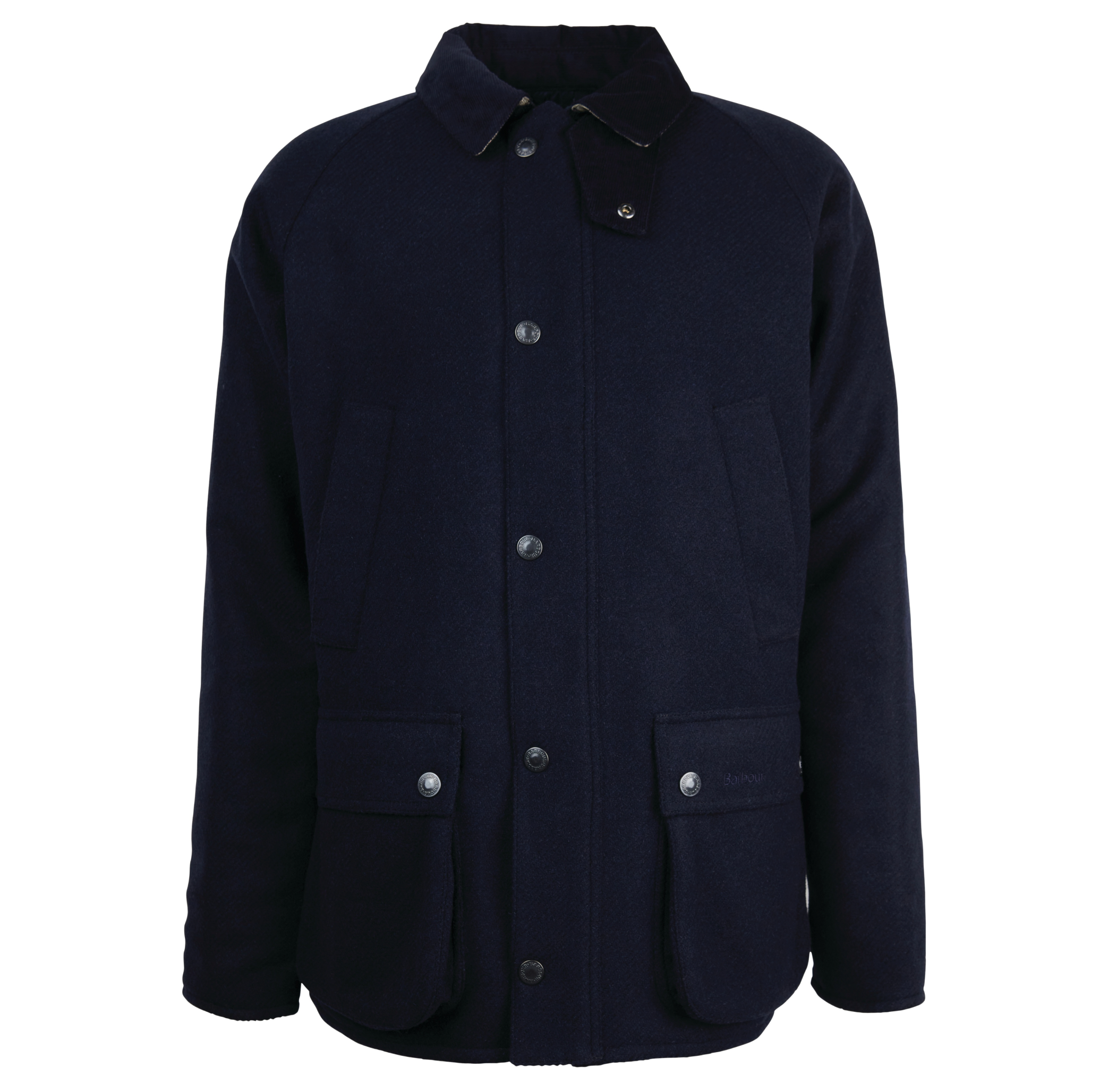 BARBOUR BEDALE WOOL JACKET NAVY Button Down SF