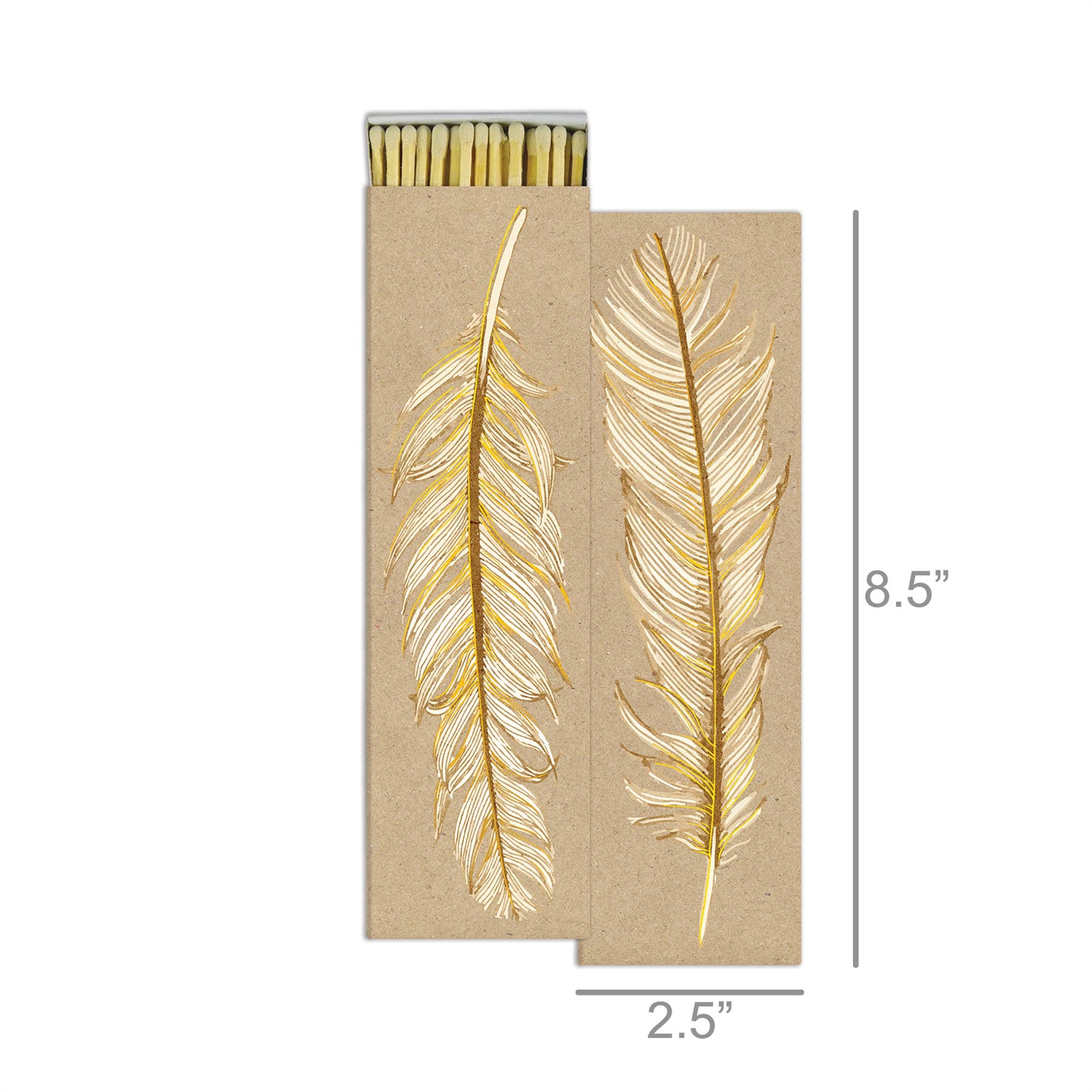 8" MATCHES - RUFFLED FEATHER