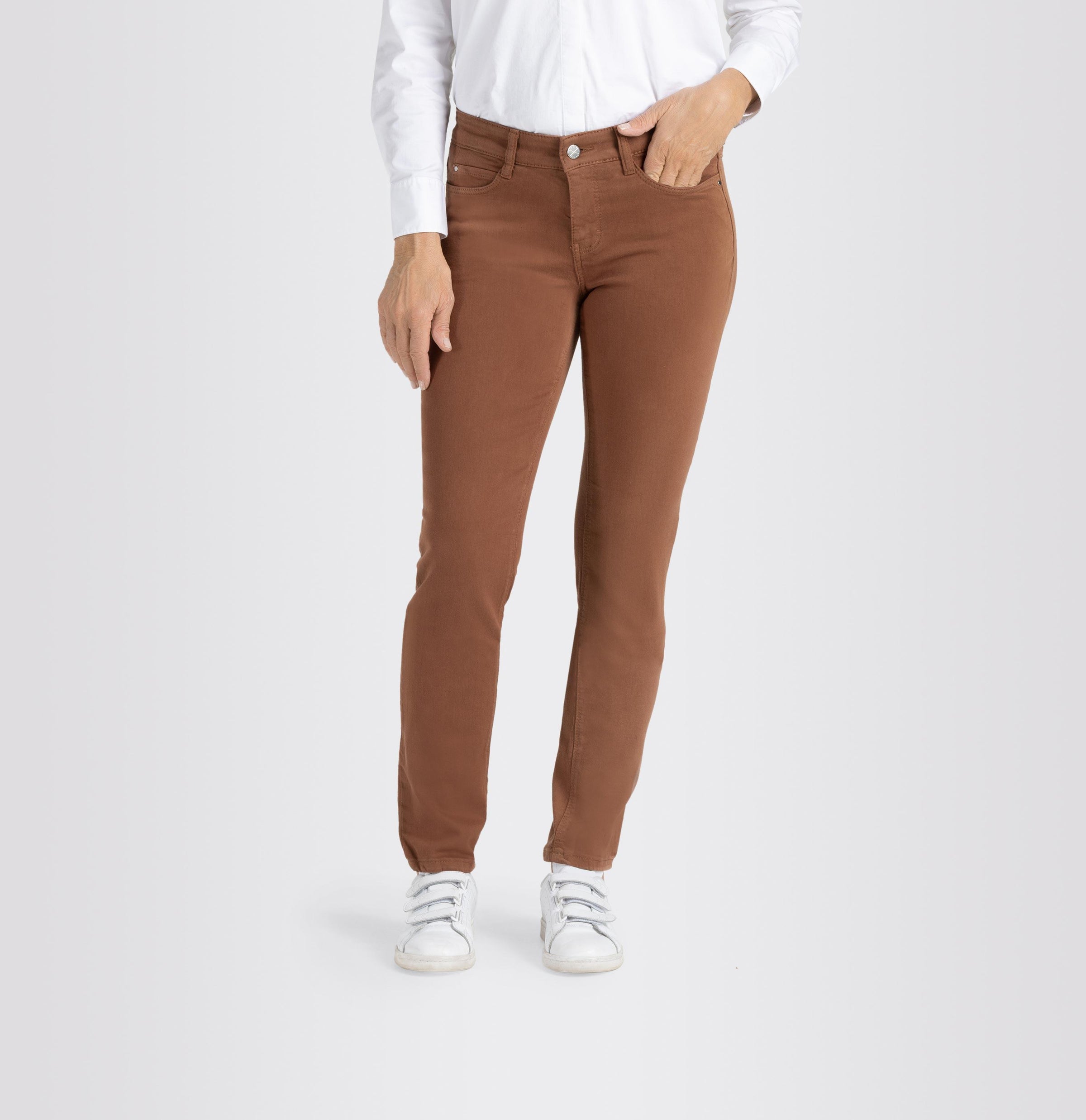MAC WOMEN'S DREAM DENIM JEAN - BISON BROWN
