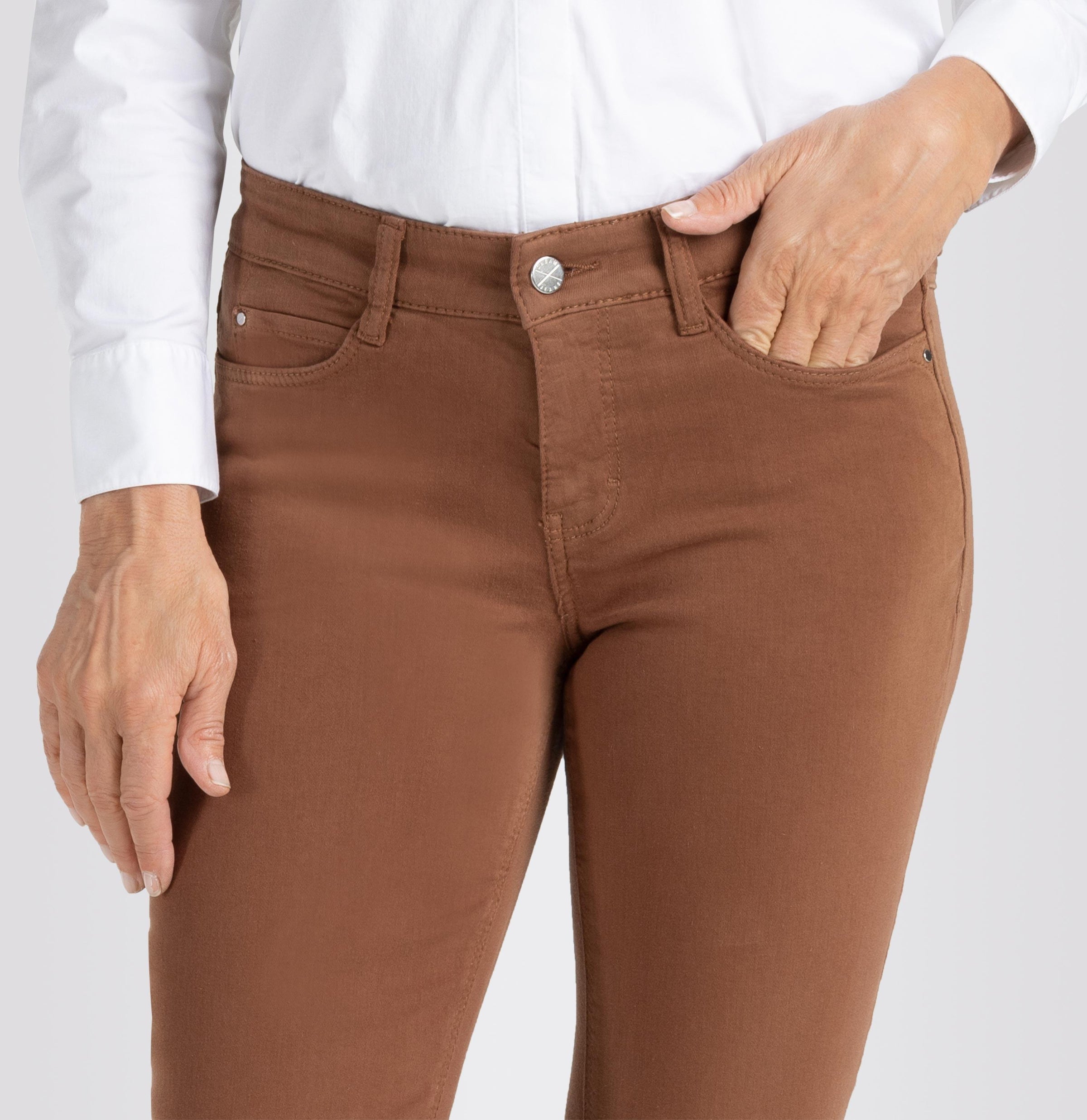 MAC WOMEN'S DREAM DENIM JEAN - BISON BROWN