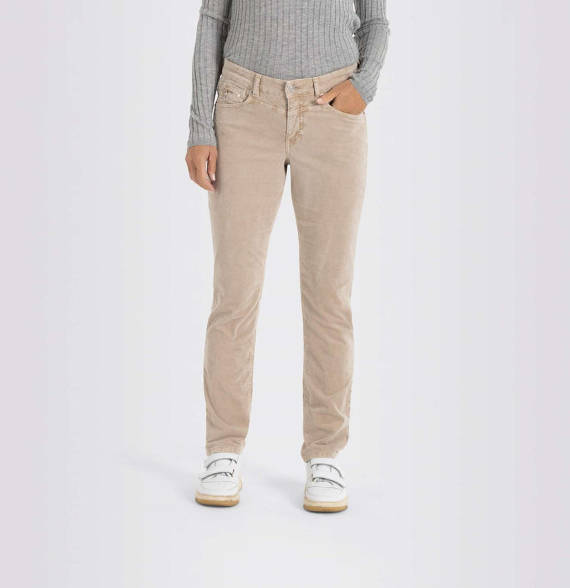 MAC WOMEN'S RICH SLIM CORDUROY PANT - TAN