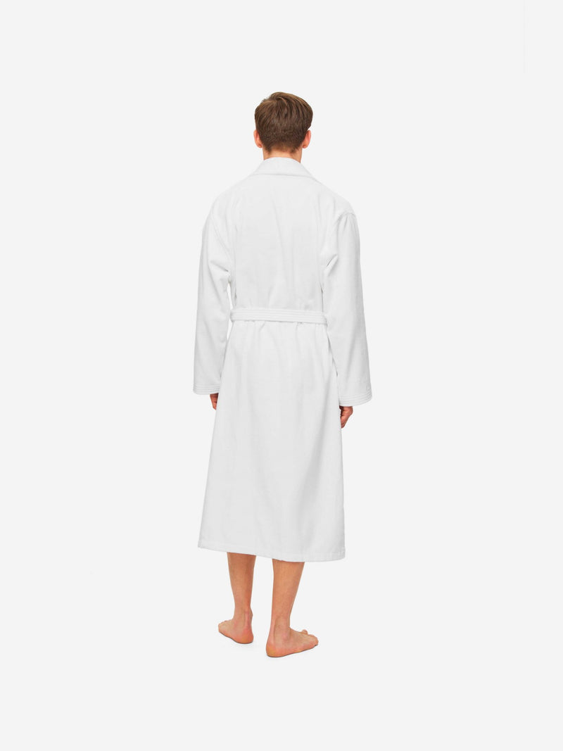 DEREK ROSE TRITON 10 MEN'S ROBE - WHITE