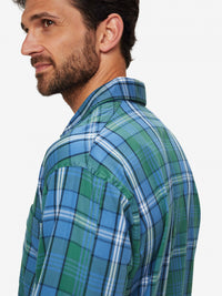 DEREK ROSE RANGA 43 MEN'S PAJAMA SET - TEAL
