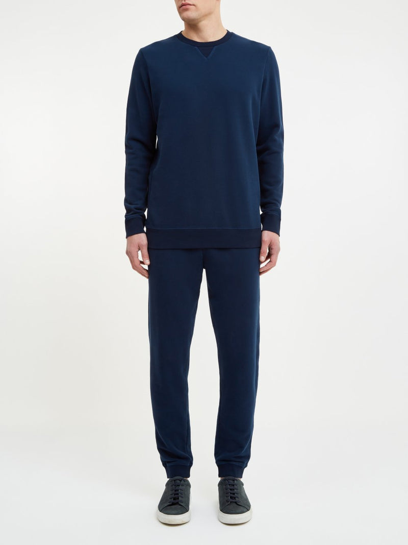 DEREK ROSE DEVON MEN'S SWEATSHIRT - NAVY