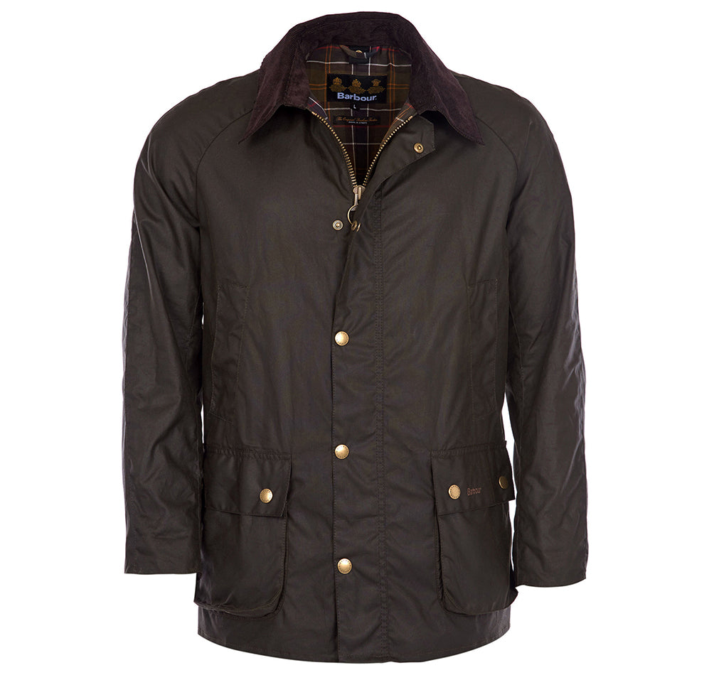 BARBOUR ASHBY WAX JACKET - OLIVE