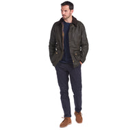 BARBOUR ASHBY WAX JACKET - OLIVE