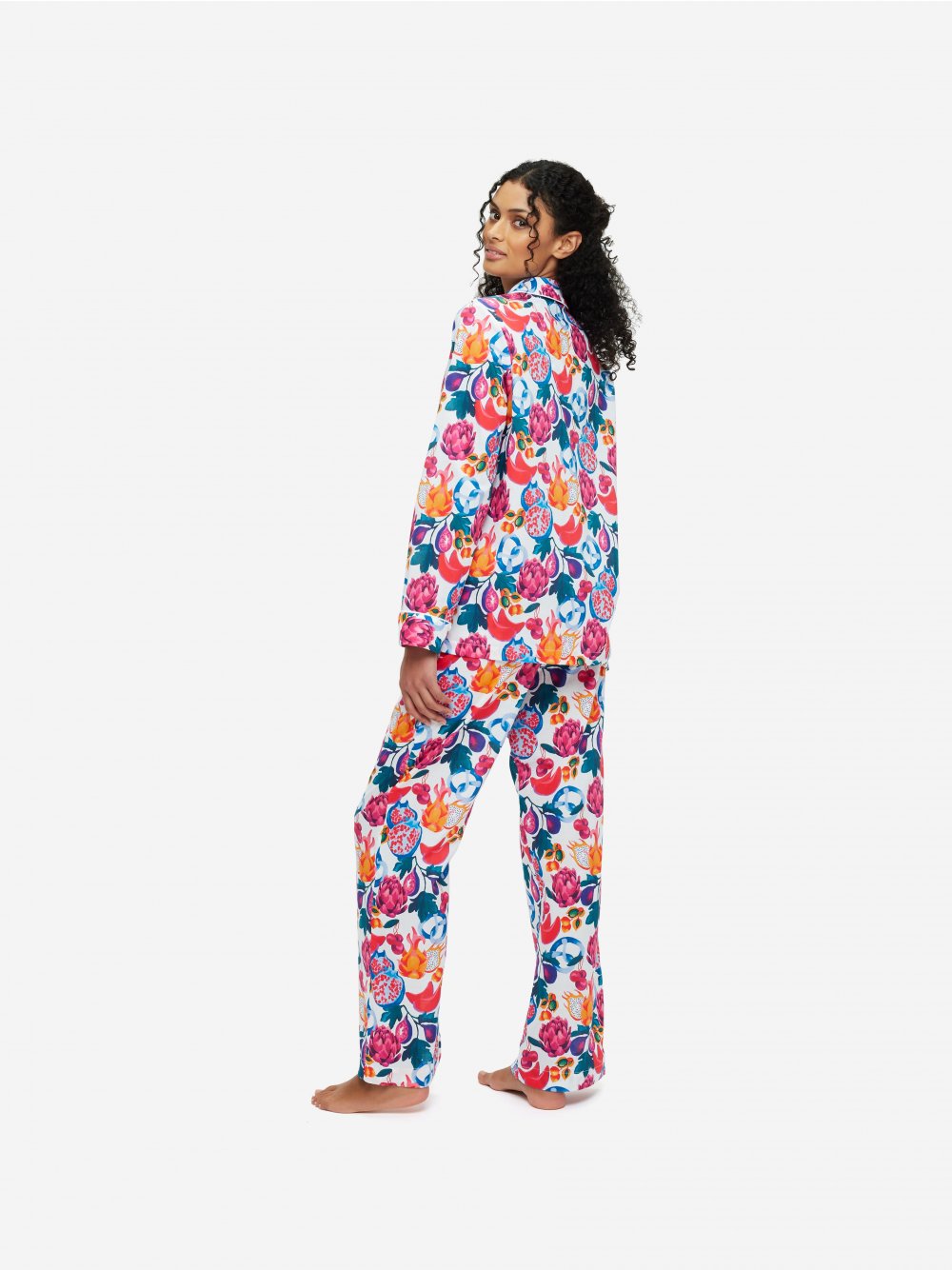 Derek Rose Women's Pajamas Ledbury 62 White - flora and henri